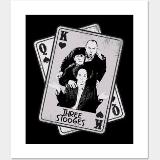 Retro The Three Stooges 80s Style Card Posters and Art